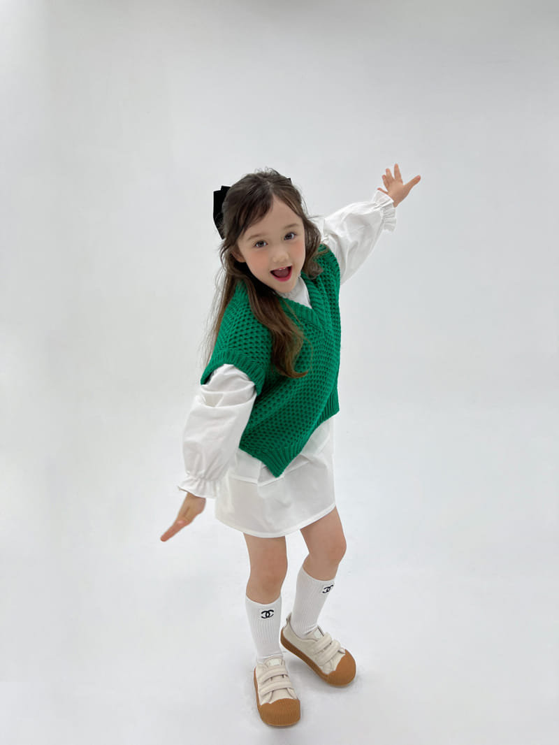 a-Market - Korean Children Fashion - #childofig - V Knit Vest - 10