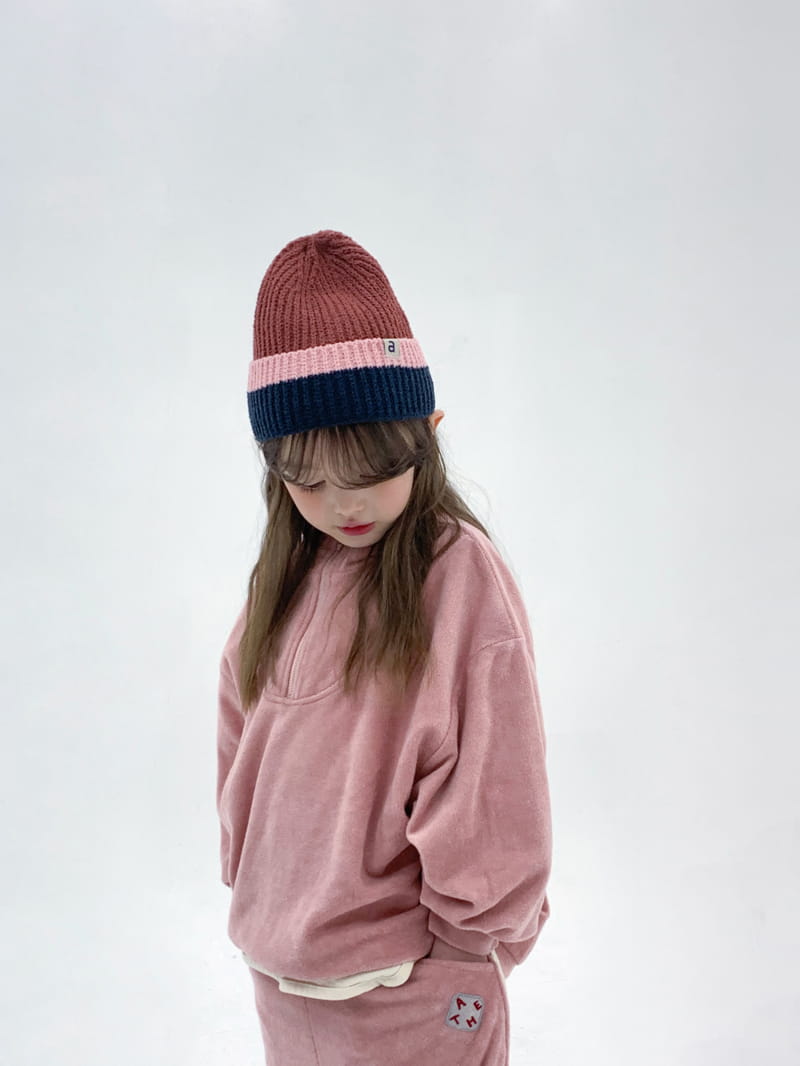 a-Market - Korean Children Fashion - #childofig - Terry Half Zip-up - 3