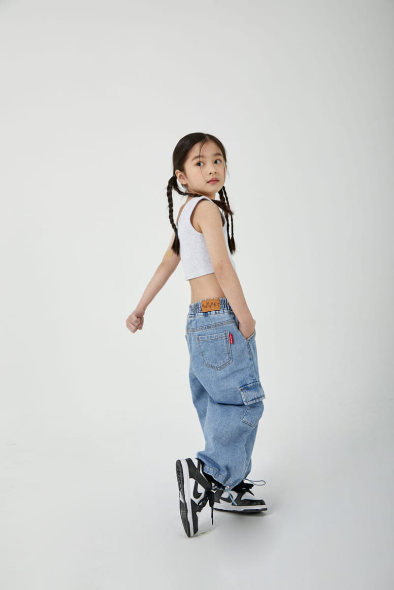 a-Market - Korean Children Fashion - #childrensboutique - Cargo Jeans - 3