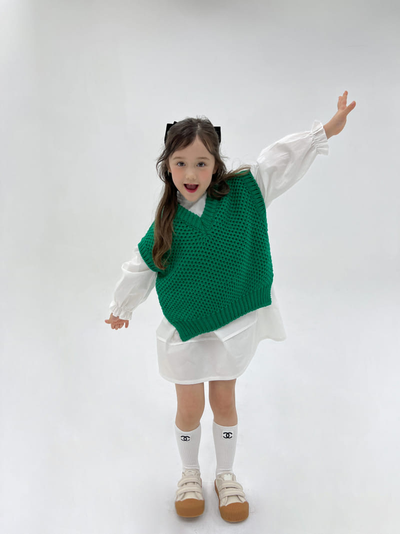 a-Market - Korean Children Fashion - #childrensboutique - V Knit Vest - 11