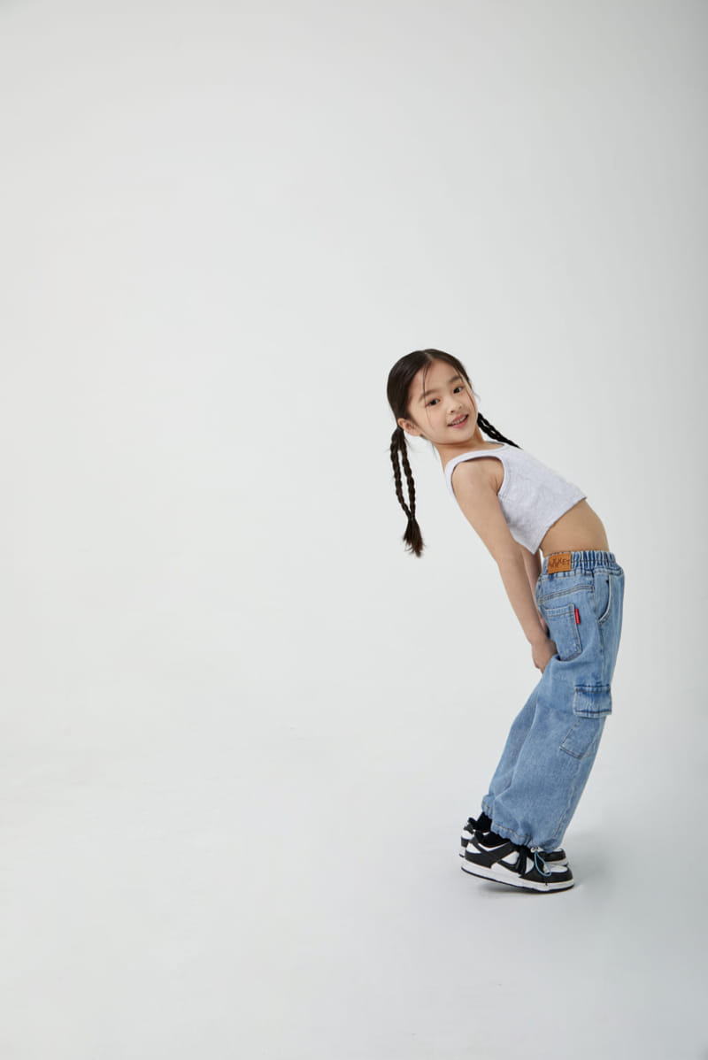 a-Market - Korean Children Fashion - #childrensboutique - Cargo Jeans - 4