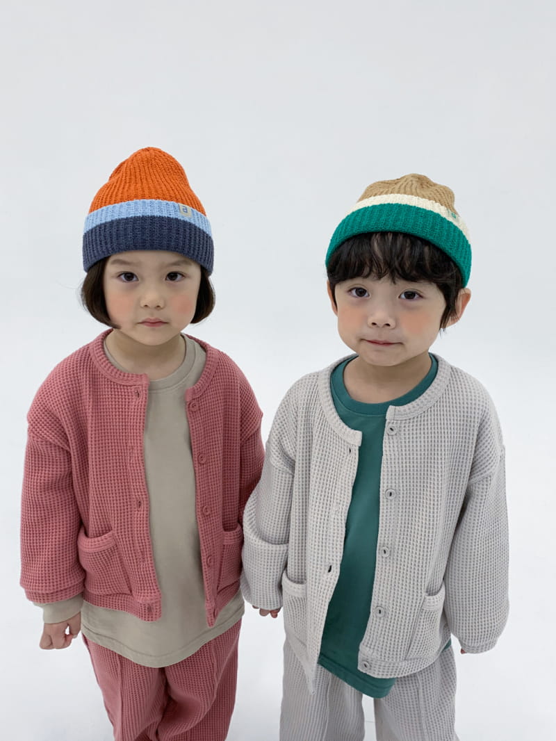 a-Market - Korean Children Fashion - #discoveringself - Waffle Cardigan - 9