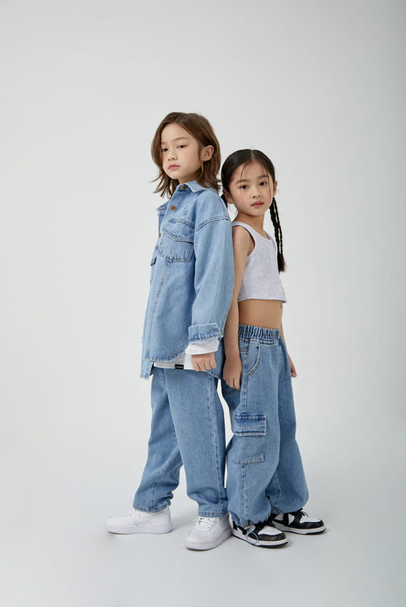 a-Market - Korean Children Fashion - #kidsstore - Out Denim Shirt - 5