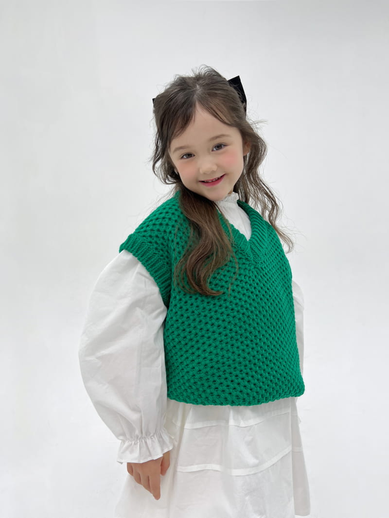 a-Market - Korean Children Fashion - #kidsstore - V Knit Vest - 2