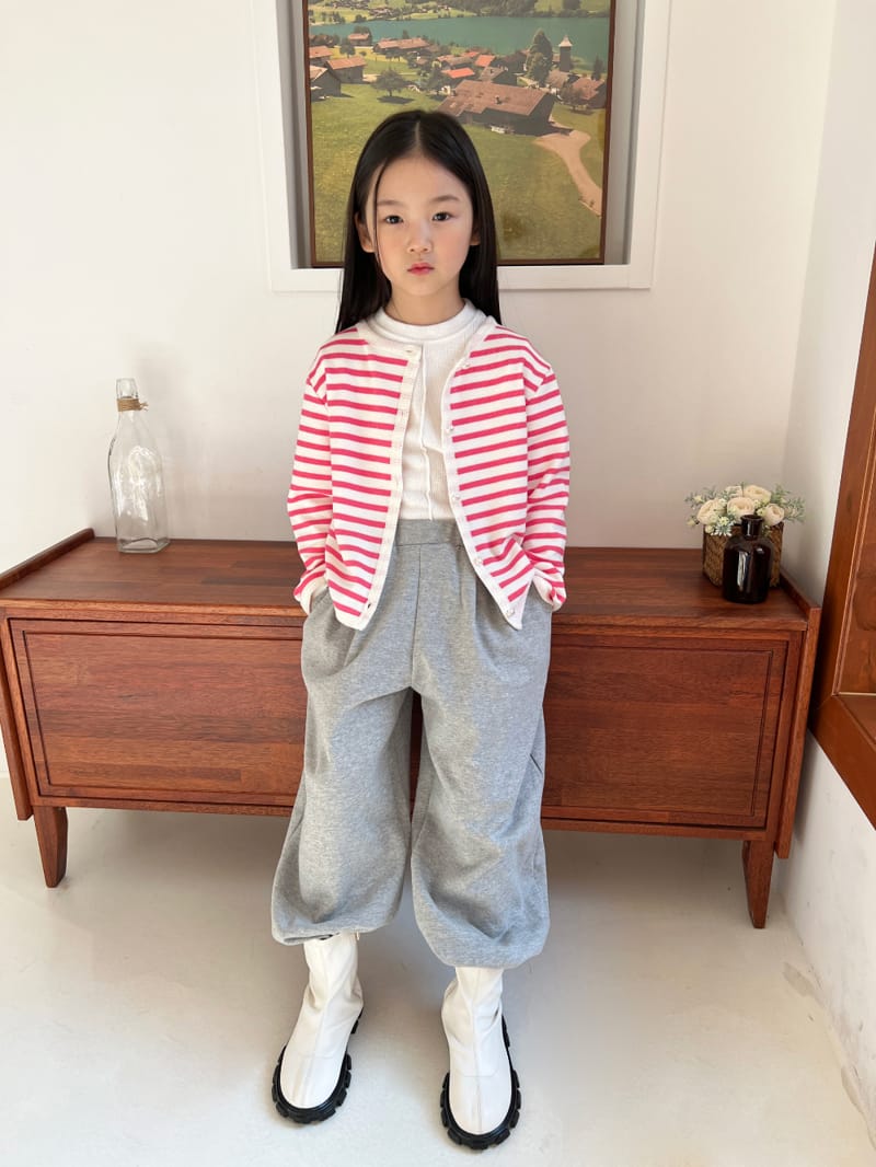 a-Market - Korean Children Fashion - #kidsstore - Apple Stripes Cardigan - 5