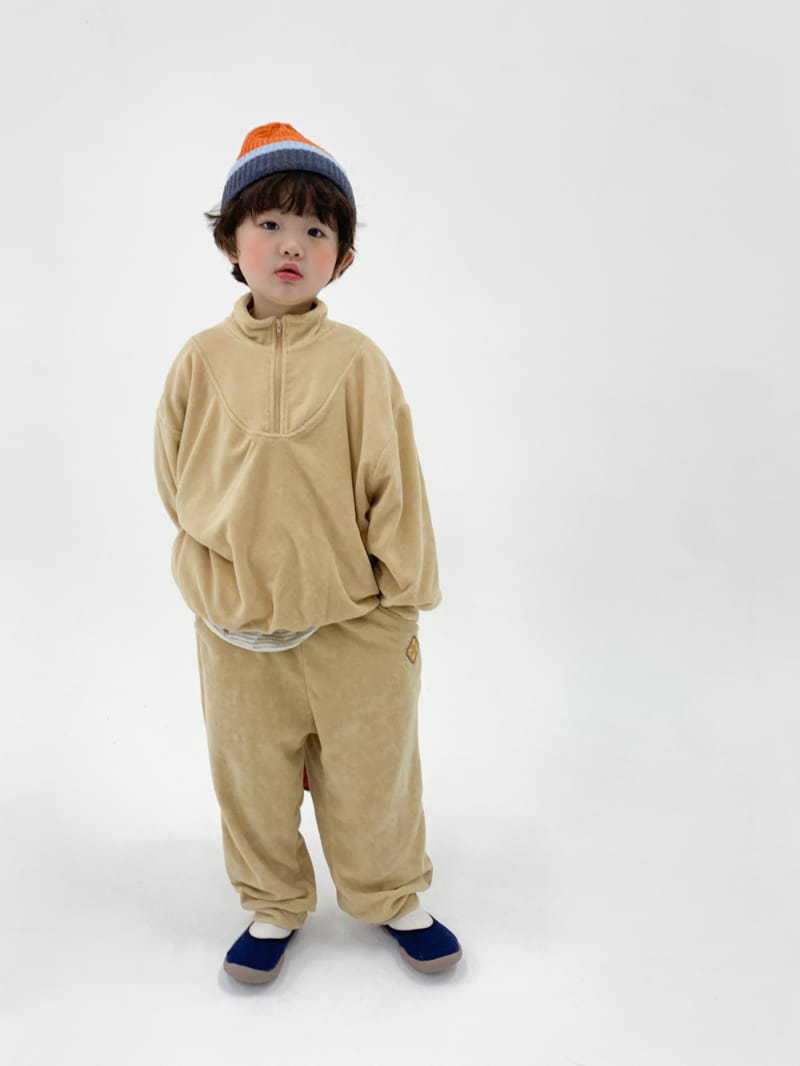 a-Market - Korean Children Fashion - #kidzfashiontrend - Terry Half Zip-up - 11