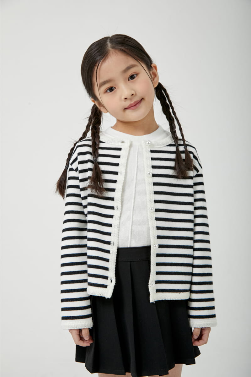 a-Market - Korean Children Fashion - #kidzfashiontrend - Apple Stripes Cardigan - 6