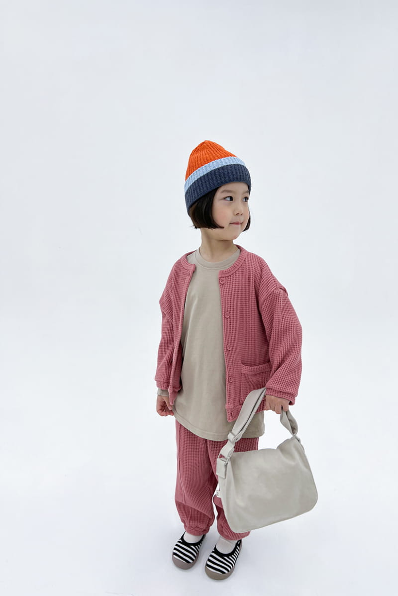 a-Market - Korean Children Fashion - #magicofchildhood - Waffle Cardigan - 2