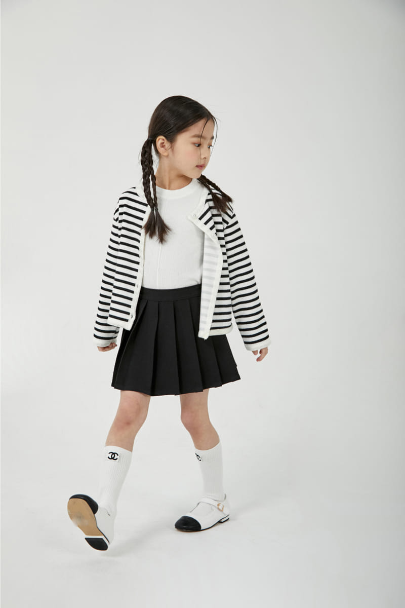 a-Market - Korean Children Fashion - #magicofchildhood - Apple Stripes Cardigan - 9