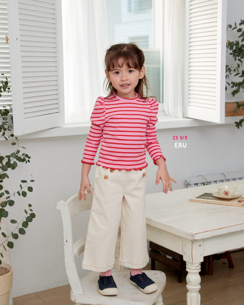 e.ru - Korean Children Fashion - #Kfashion4kids - Stripes Macaroon Tee - 6