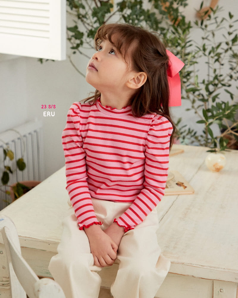 e.ru - Korean Children Fashion - #discoveringself - Stripes Macaroon Tee