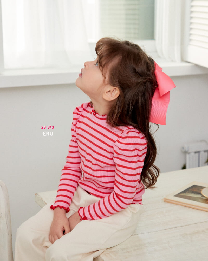 e.ru - Korean Children Fashion - #kidzfashiontrend - Stripes Macaroon Tee - 5