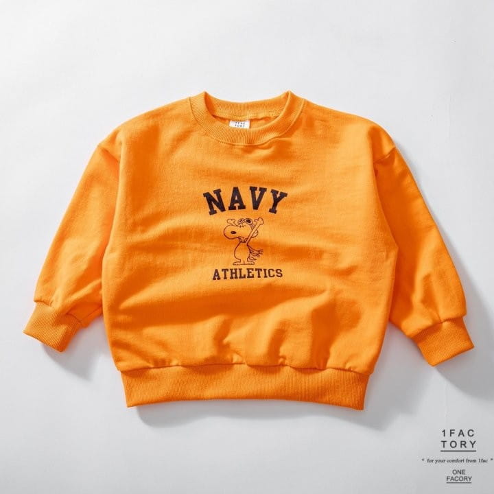 1 Fac - Korean Children Fashion - #childofig - Navy Sweatshirt