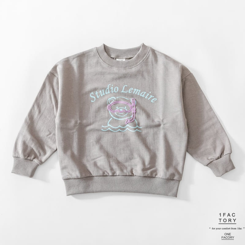 1 Fac - Korean Children Fashion - #designkidswear - Scuba Bear Sweatshirt