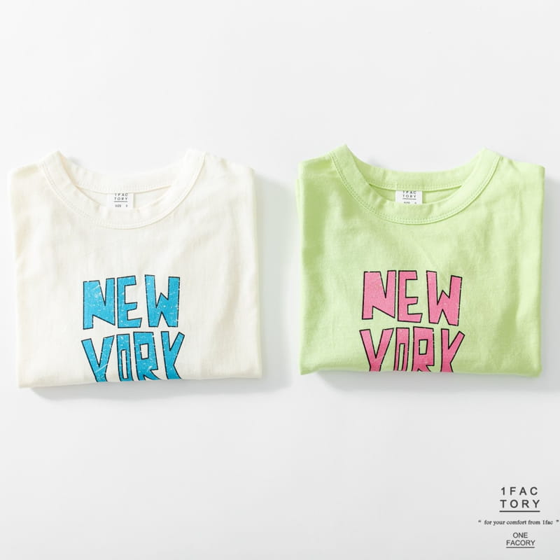 1 Fac - Korean Children Fashion - #kidsshorts - Neon New York City Tee - 10