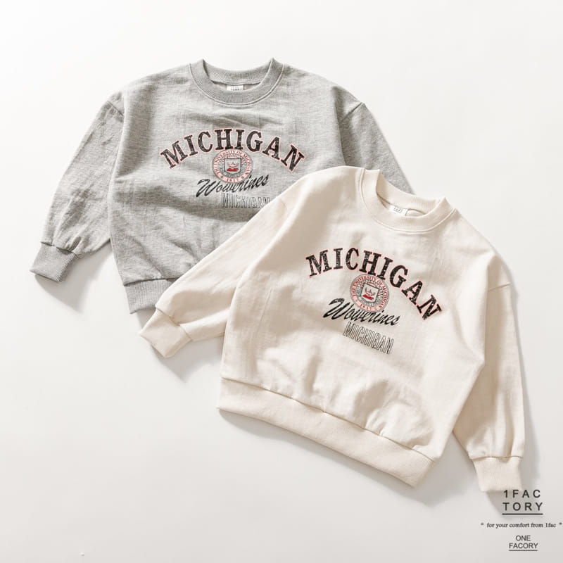 1 Fac - Korean Children Fashion - #kidzfashiontrend - Michigan Sweatshirt - 7