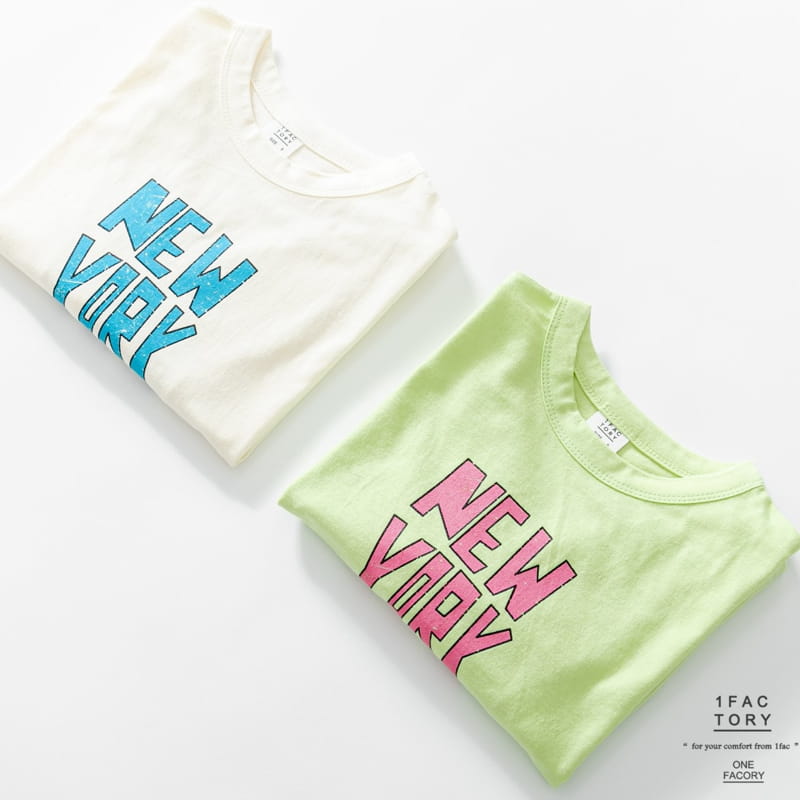 1 Fac - Korean Children Fashion - #kidzfashiontrend - Neon New York City Tee - 12