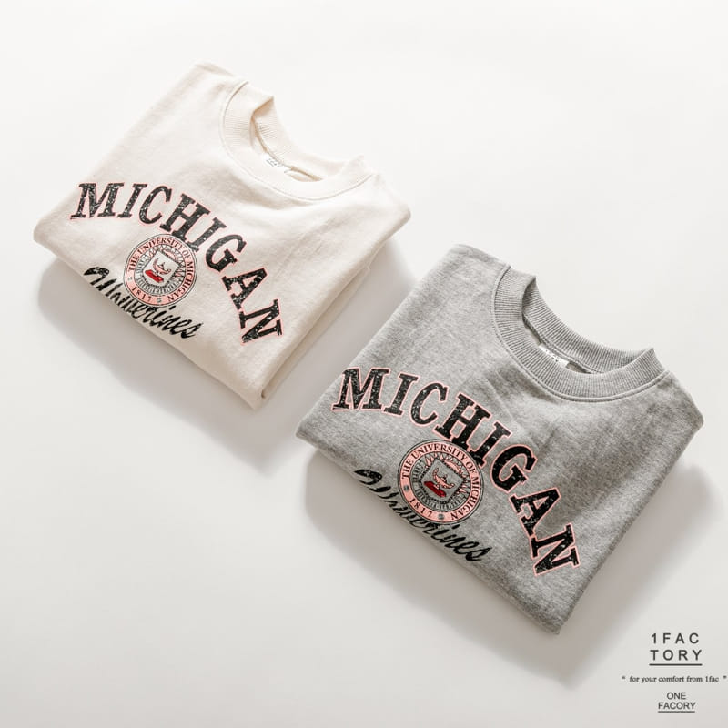 1 Fac - Korean Children Fashion - #prettylittlegirls - Michigan Sweatshirt - 12