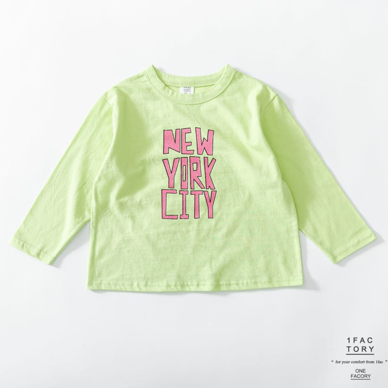 1 Fac - Korean Children Fashion - #prettylittlegirls - Neon New York City Tee