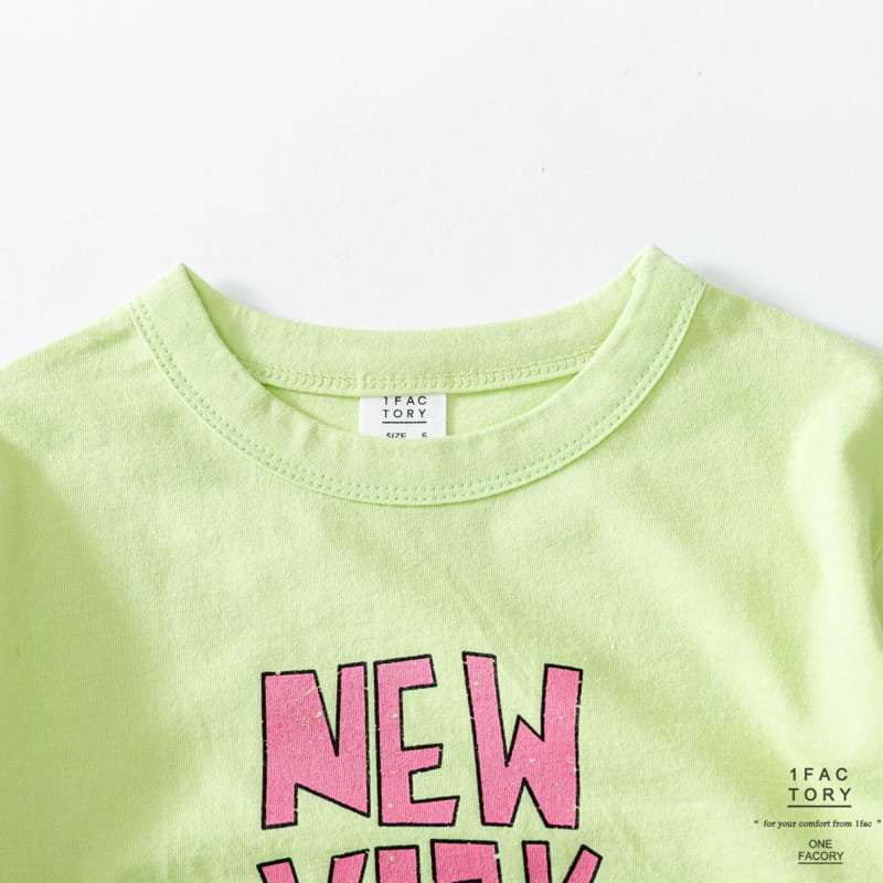 1 Fac - Korean Children Fashion - #todddlerfashion - Neon New York City Tee - 2