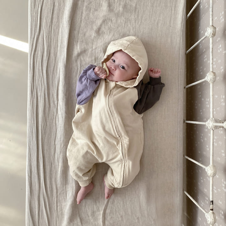 1 Gram - Korean Baby Fashion - #babyclothing - Pair Field Hoody All-in-one - 10