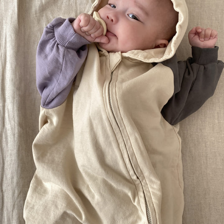 1 Gram - Korean Baby Fashion - #babyfashion - Pair Field Hoody All-in-one - 11