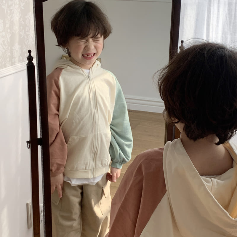 1 Gram - Korean Children Fashion - #minifashionista - Pair Field Hoody Zip-up Color - 9