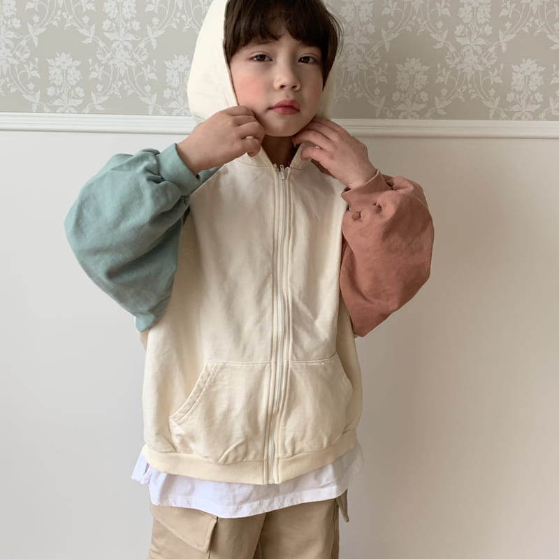 1 Gram - Korean Children Fashion - #prettylittlegirls - Pair Field Hoody Zip-up Color - 10