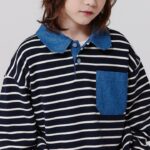 Stripes Collar Sweatshirt