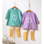 Flower Rabbit Top Bottom Set