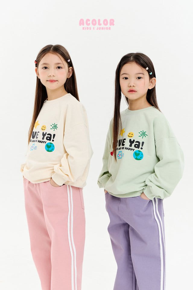 Acolor - Korean Children Fashion - #designkidswear - Love Ya Sweatshirt - 5