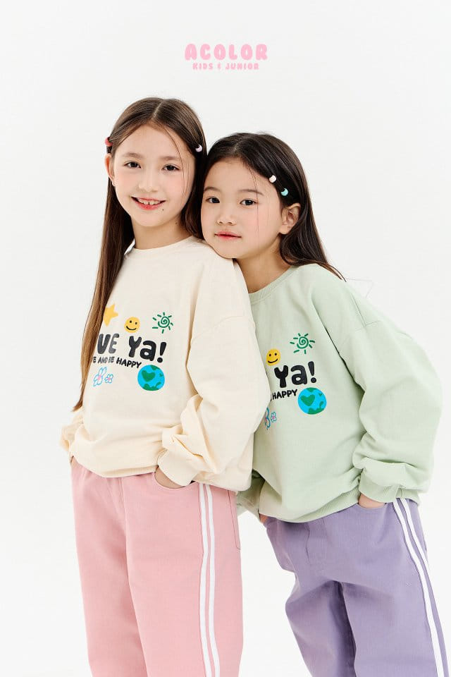 Acolor - Korean Children Fashion - #discoveringself - Love Ya Sweatshirt - 6