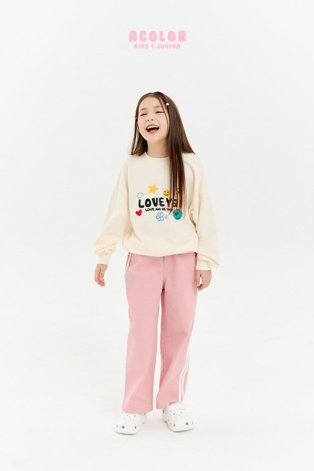 Acolor - Korean Children Fashion - #kidsstore - Love Ya Sweatshirt - 9