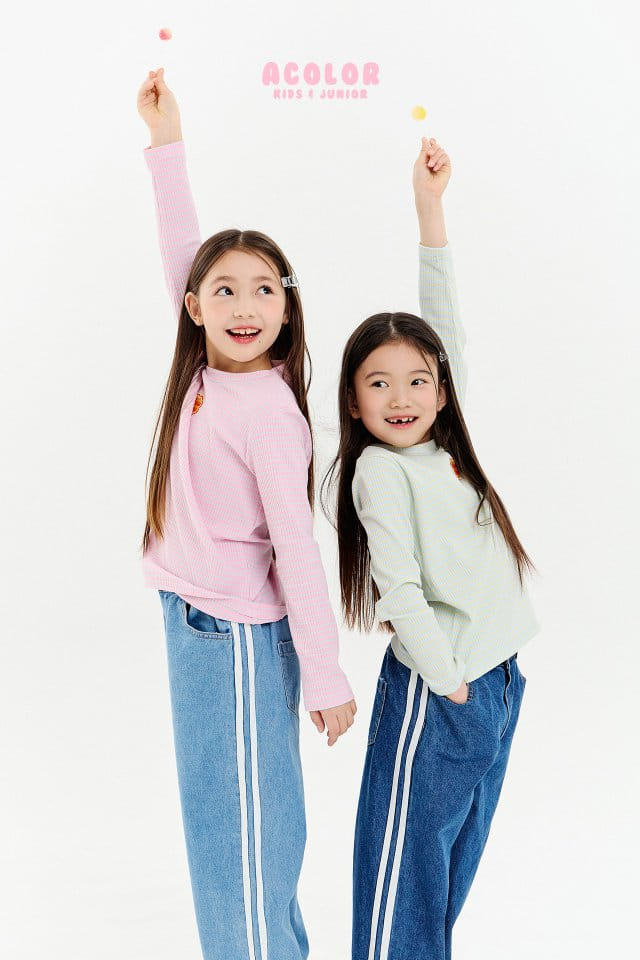 Acolor - Korean Children Fashion - #littlefashionista - New Jeans - 2