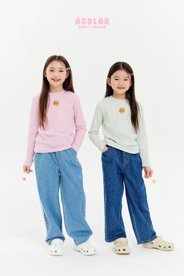 Acolor - Korean Children Fashion - #magicofchildhood - New Jeans - 4