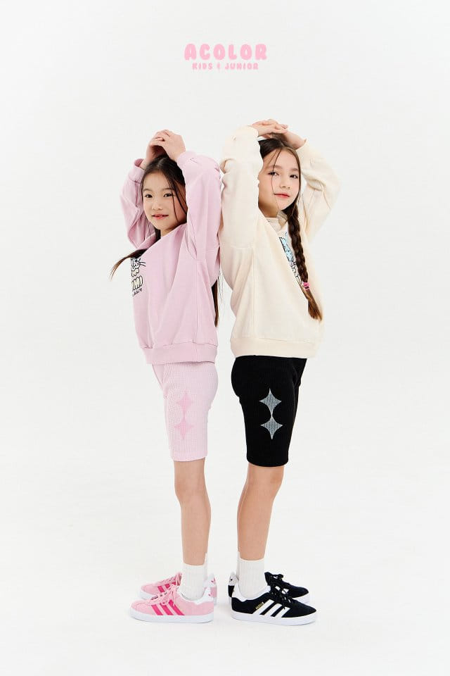 Acolor - Korean Children Fashion - #minifashionista - Croiffle Bicker Shorts - 2