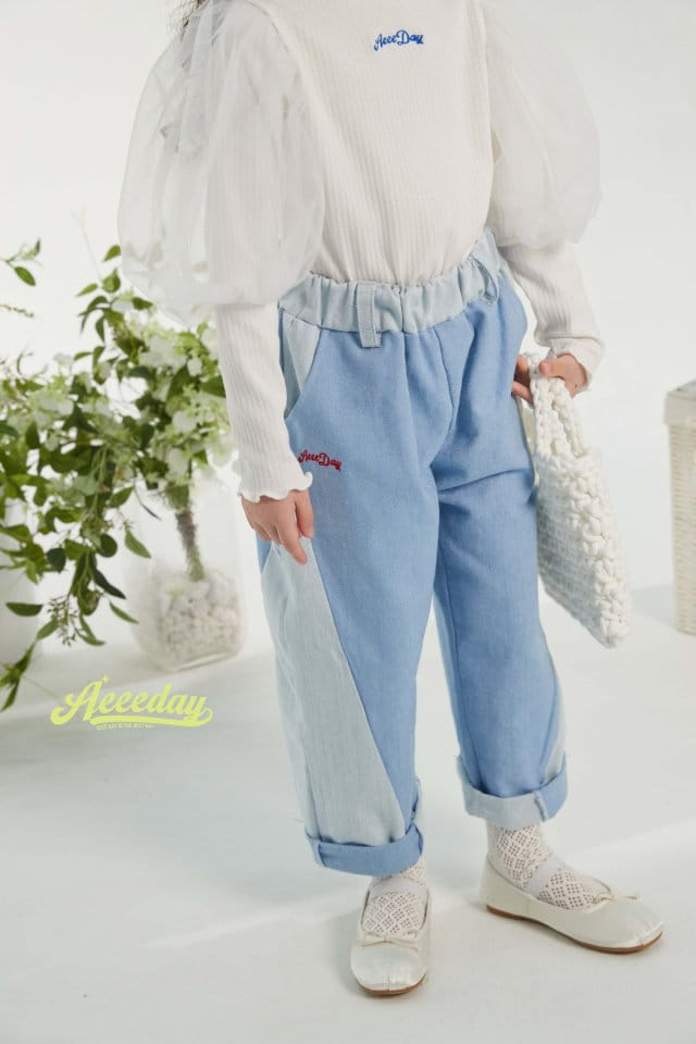 Aeeeday - Korean Children Fashion - #kidsshorts - Tone And Tone Jeans - 2