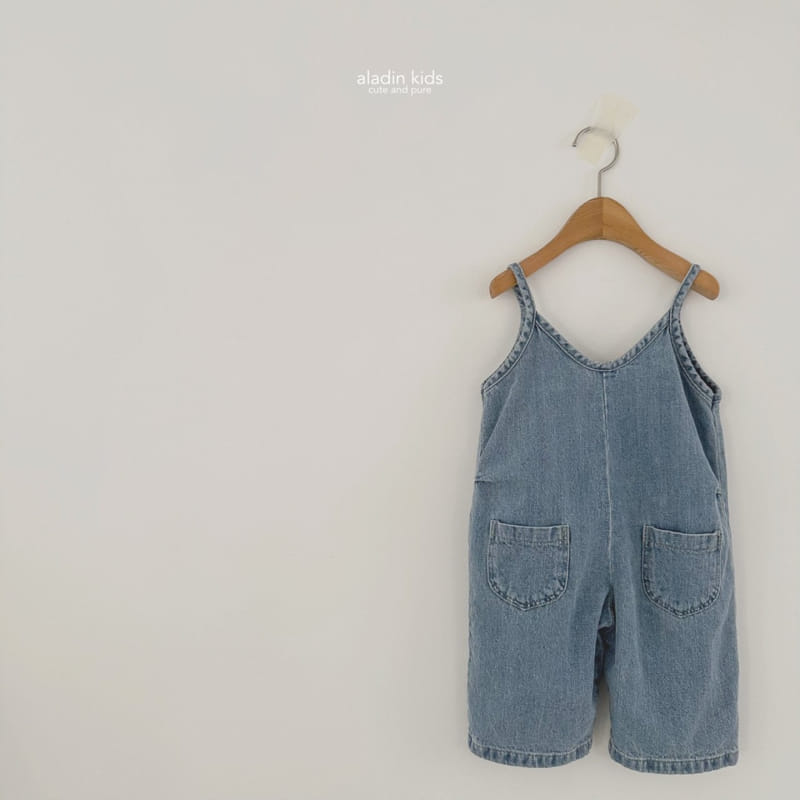 Aladin - Korean Children Fashion - #designkidswear - Good Morning Straight Overall with Mom