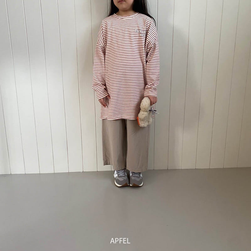 Apfel - Korean Children Fashion - #kidzfashiontrend - Nice Long Stripes Tee - 3