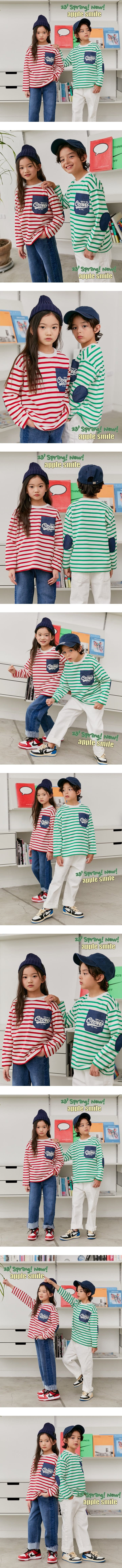 Apple Smile - Korean Children Fashion - #childrensboutique - Crew Tee