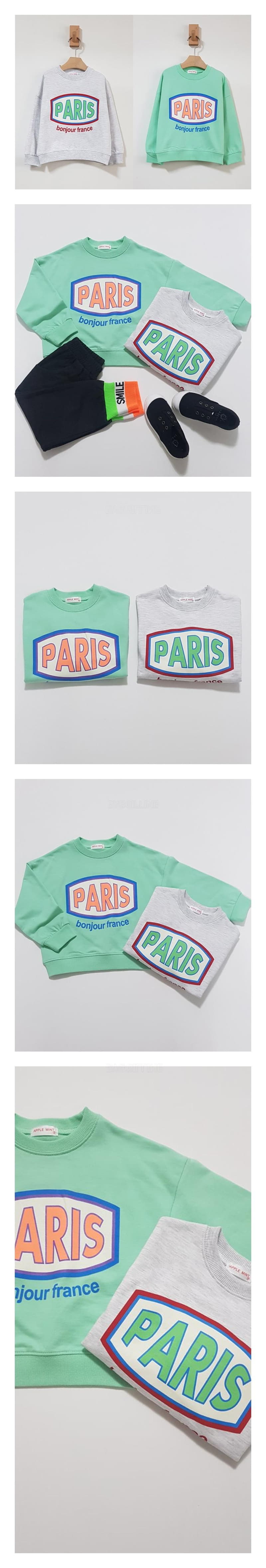 Applemint - Korean Children Fashion - #littlefashionista - Paris Sweatshirt