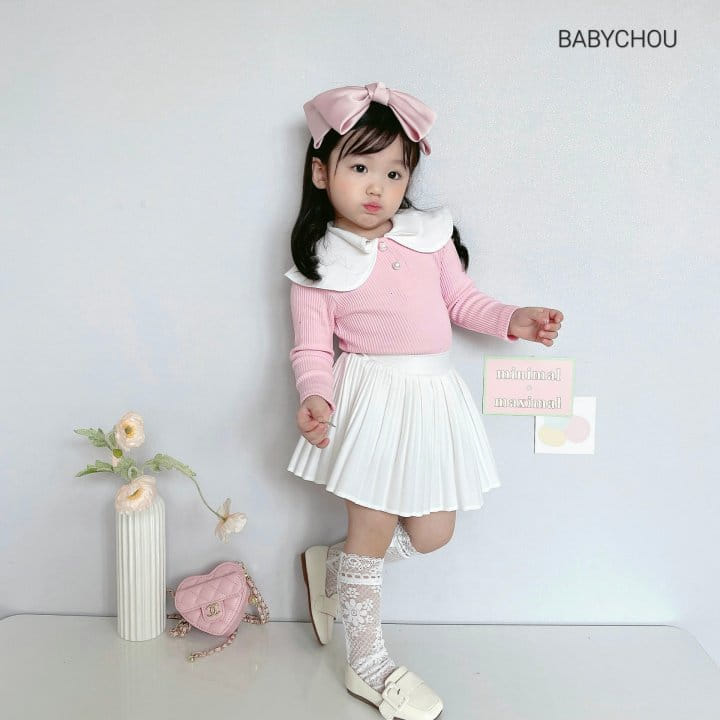 Babychou - Korean Children Fashion - #Kfashion4kids - Twice Collar Tee - 9