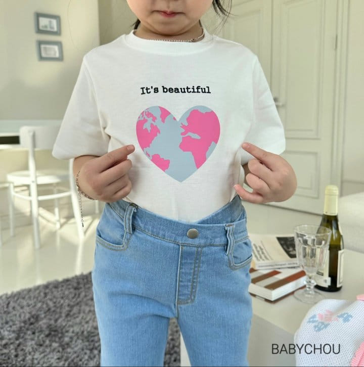 Babychou - Korean Children Fashion - #Kfashion4kids - Love Us Tee - 8