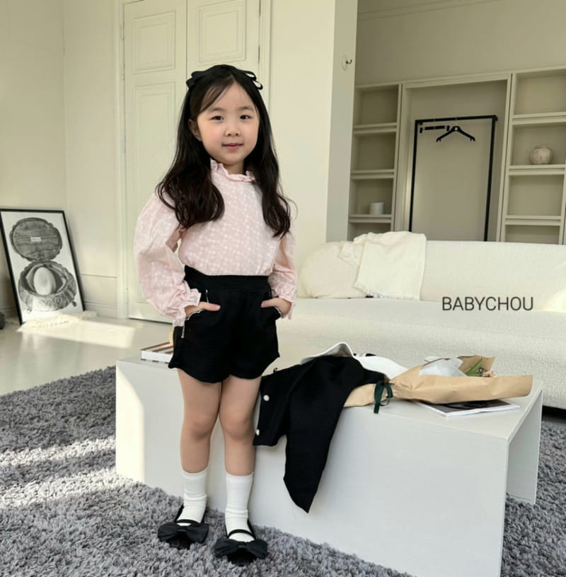 Babychou - Korean Children Fashion - #childofig - Embrodiery Blouse - 12