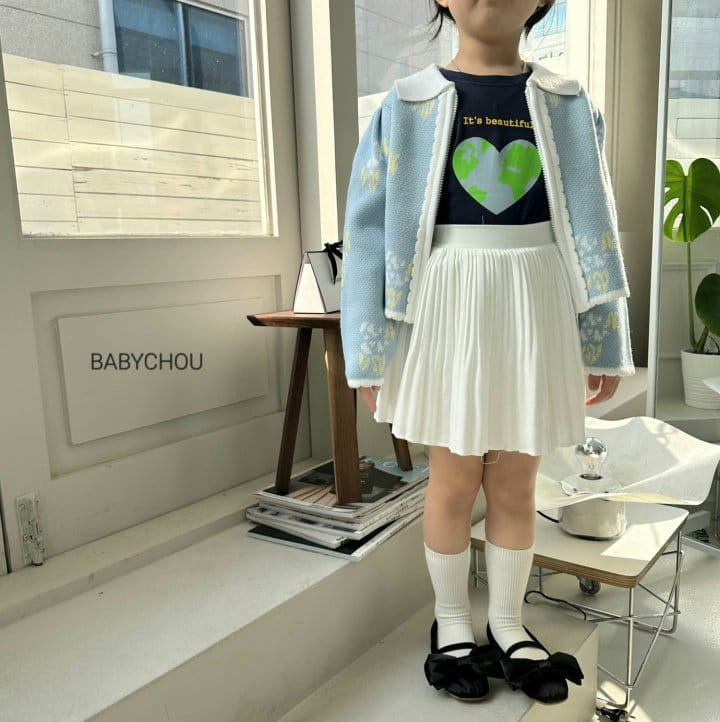 Babychou - Korean Children Fashion - #childofig - Half Wrinkle Skirt - 4