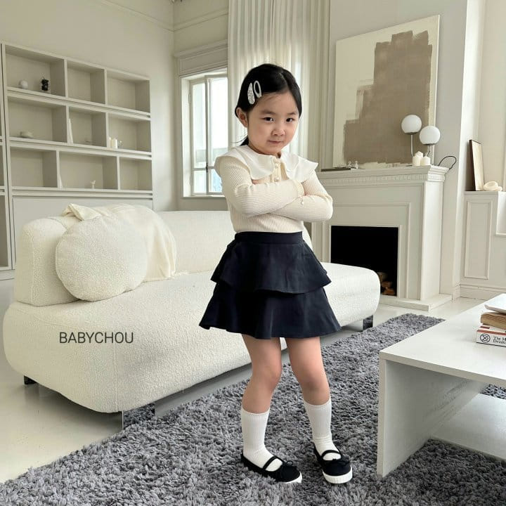 Babychou - Korean Children Fashion - #childofig - Twice Collar Tee