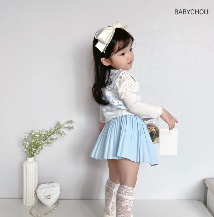 Babychou - Korean Children Fashion - #childofig - Wave VESt - 12