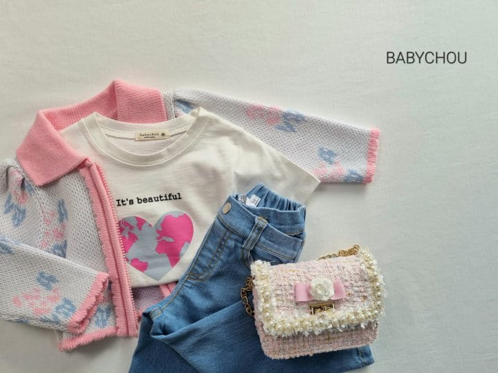 Babychou - Korean Children Fashion - #childrensboutique - Love Us Tee