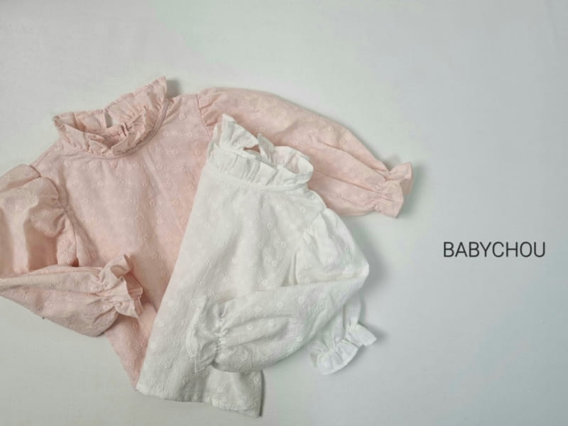 Babychou - Korean Children Fashion - #discoveringself - Embrodiery Blouse