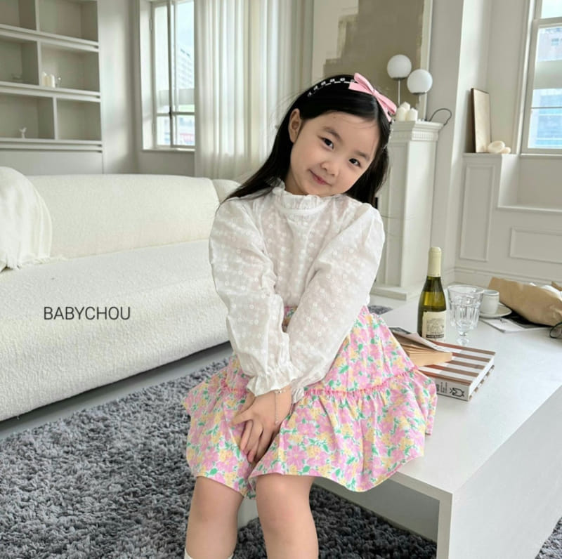 Babychou - Korean Children Fashion - #fashionkids - Embrodiery Blouse - 2